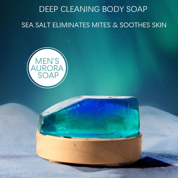 🎁[Best Gifts for Men] Aurora Men's Anti-mite Cleansing Soap