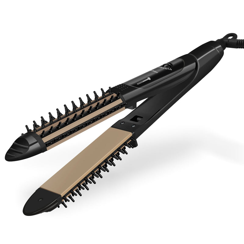 Portable Hair Curling Comb & Straightener